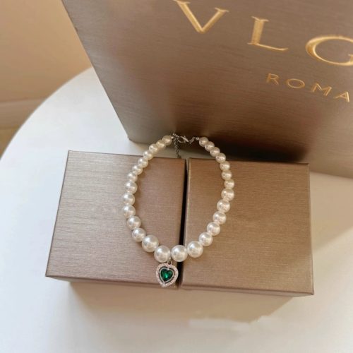 Zöld drágakő gyöngy nyaklánc