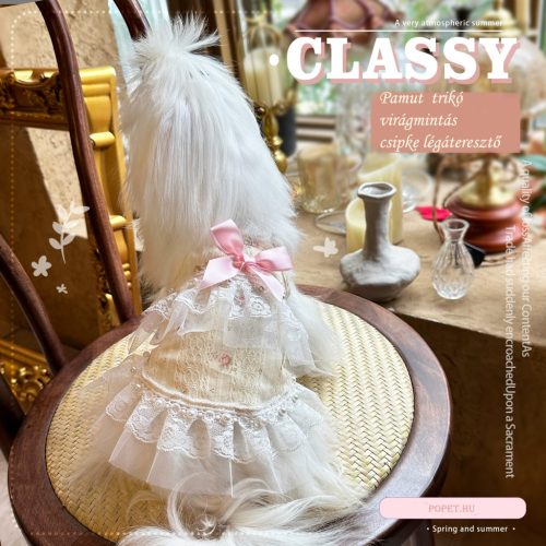 Pamut trikó virágmintás csipke légáteresztő